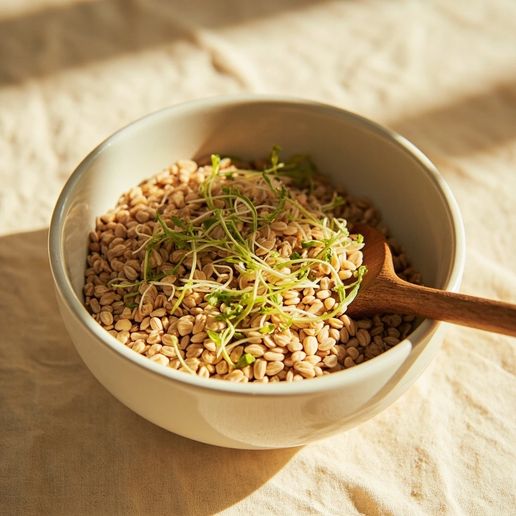 Sprouted buckwheat grains